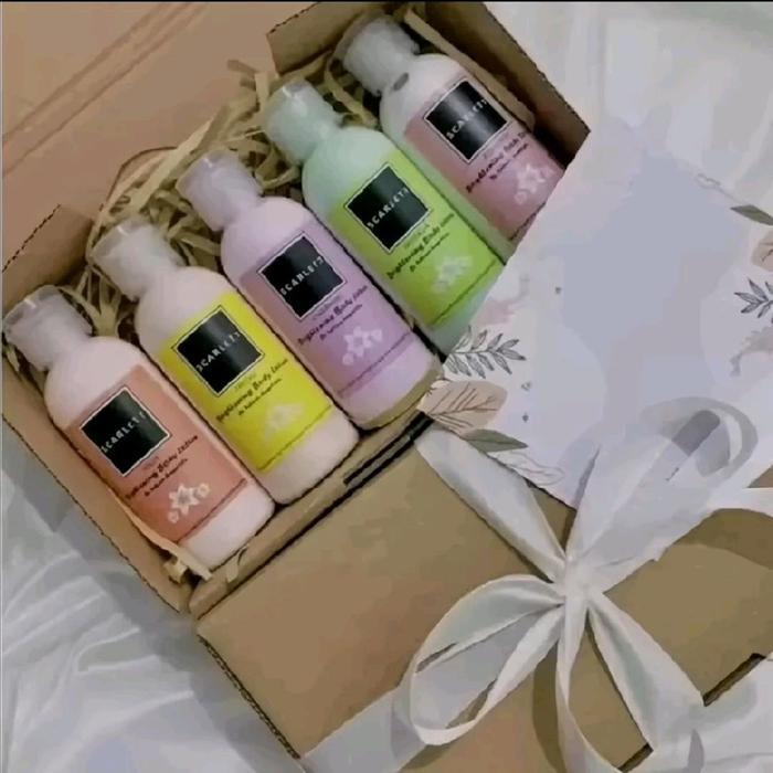 TERLARIS 5-PCS Scarlet body lotion mini 30ml Rondom kemasan travel tester