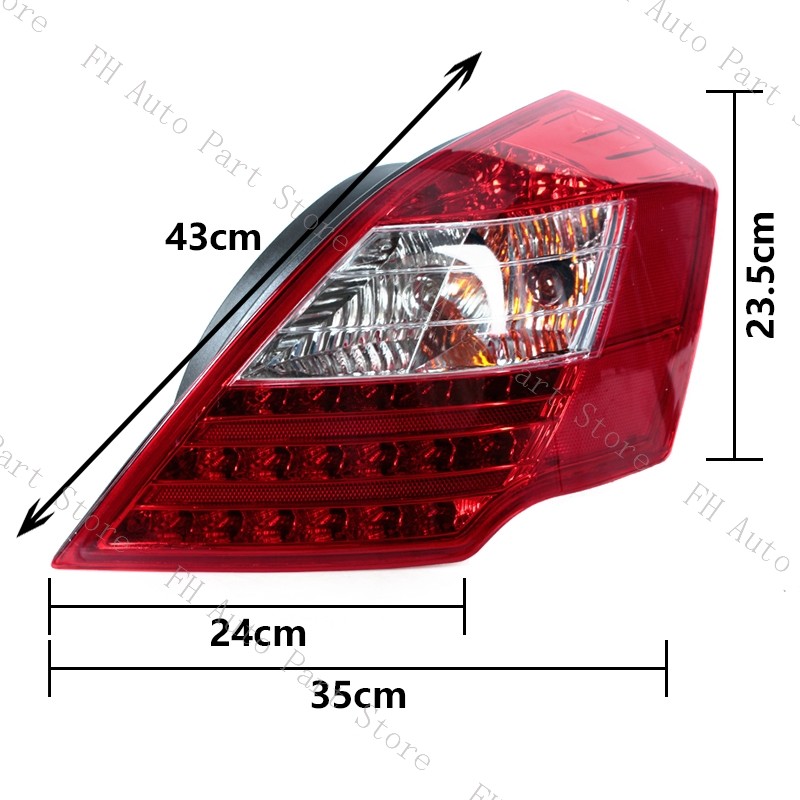 TAILLIGHT TAILLAMP FOR GEELY EMGRAND EC7 EMGRAND EV EC718 EC715 2008-2012 REAR BUMPER TAIL LAMP TURN