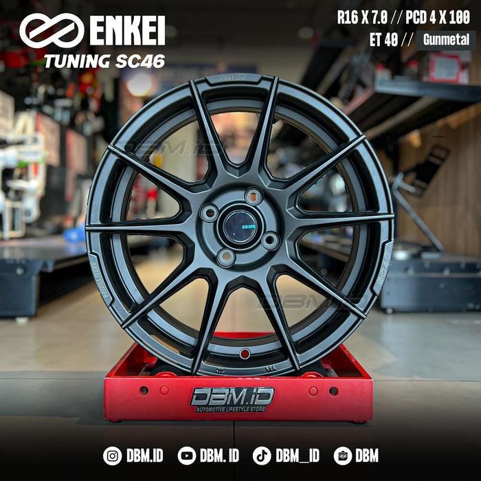 VELG ENKEI Tuning SC46 R16x7 4x100 Matt Gun Metal Original