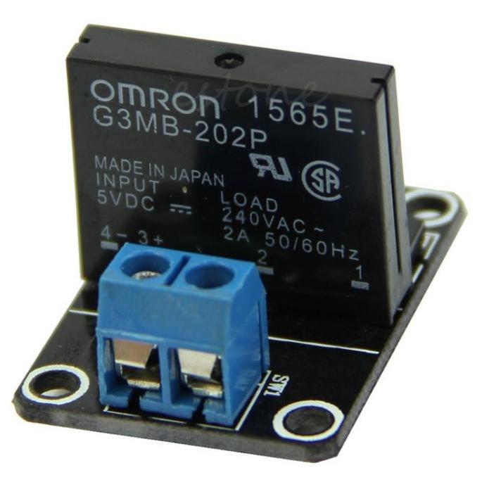 "New" Modul SSR Omron 5v 1 Channel DC Solid State Relay Load 240vAC 2A G3MB