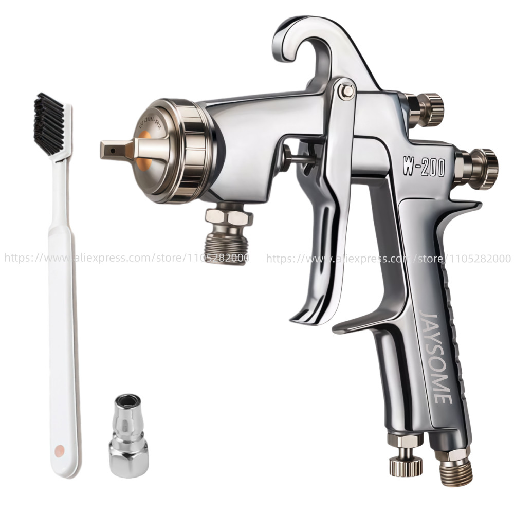 Pressure Feed Type W200 Paint Spray Gun W-200 Large-Caliber Spray Gun Latex Paint, Glue Car