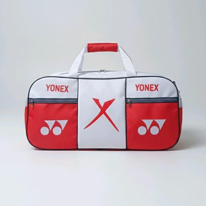 Yonex Tas Raket Badminton Tenis Lapangan 2 Ruangan Sky Elegant Stylish Abu Lapis Satin Anti Air Semi
