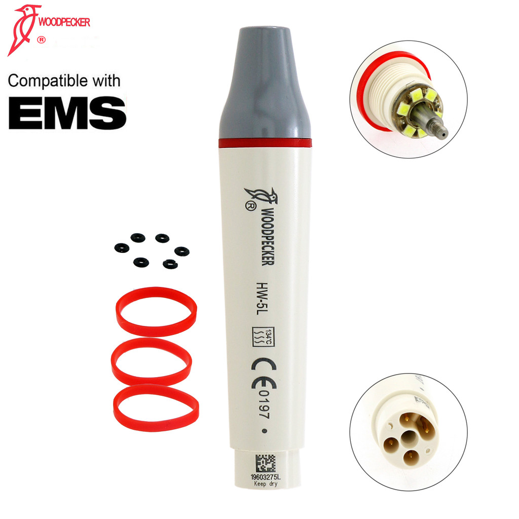 Woodpecker Dental Ultrasonic Scaler Handpiece With LED Detachable Dentistry Ultrasonic Scaler Handle