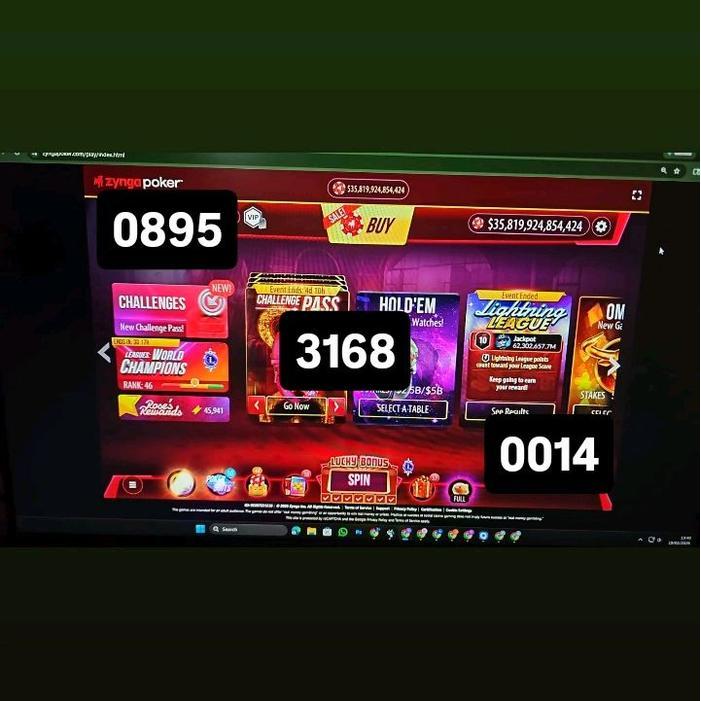 ` Chip ZyngaPoker 2 Triliun (2T) - Proses Cepat 5-20Menit