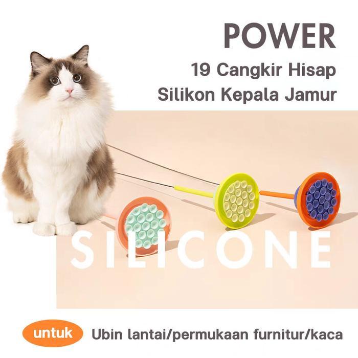Aimayapet-Cat Teaser Stick Mainan Kucing Tongkat Kucing Tongkat Bulu Mainan Kucing Tongkat Bulu