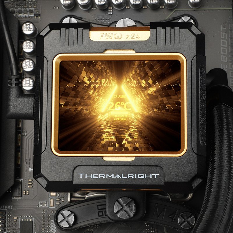 . Thermalright Frozen Warframe 360 Black Cpu All In One Water Cooled -