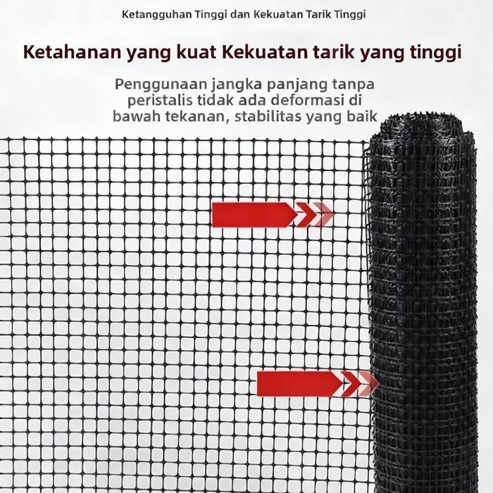 50Meter Jaring PengamanJaring Pagar Plastik Ayam Unggas Outdoor Net Jala Taman Pagar Jaring Kuat