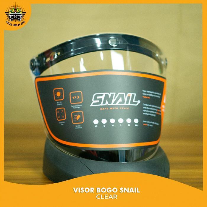 Kaca/Visor Helm Snail untuk Model Retro dengan Varian Smoke & Clear - Aksesoris, Motor, Motorcycle