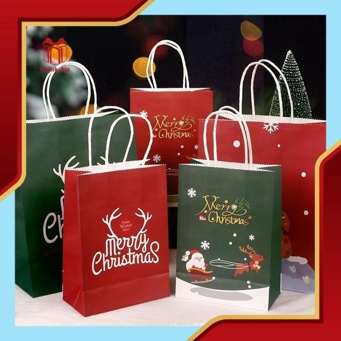 PAPER BAG NATAL / HAMPERS NATAL / TAS PAPER BAG NATAL / TAS KERTAS NATAL / PAPER BAG CHRISTMAS