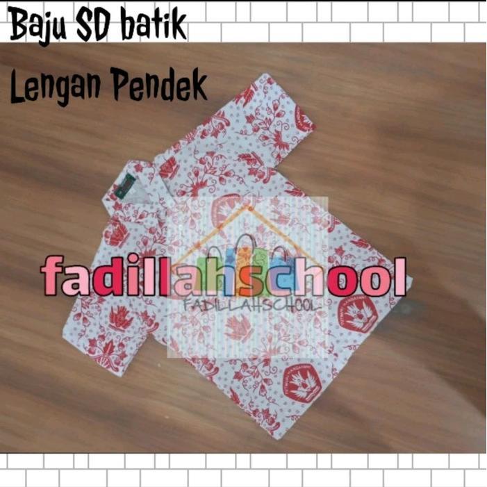 Murah Seragam Sekolah Sd Batik Merah / Baju Sd Batik