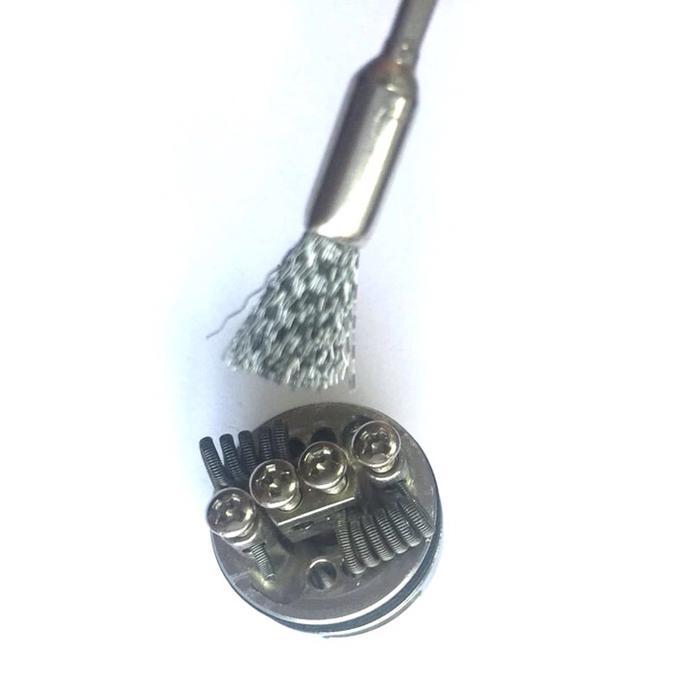 Pembersih Coil kawat Vape Coil Cleaner sikat kawat stainless