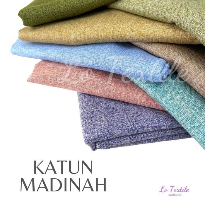 Kain Madinah Fodu 1 Meter - Bahan Katun Madinah Meteran Benang