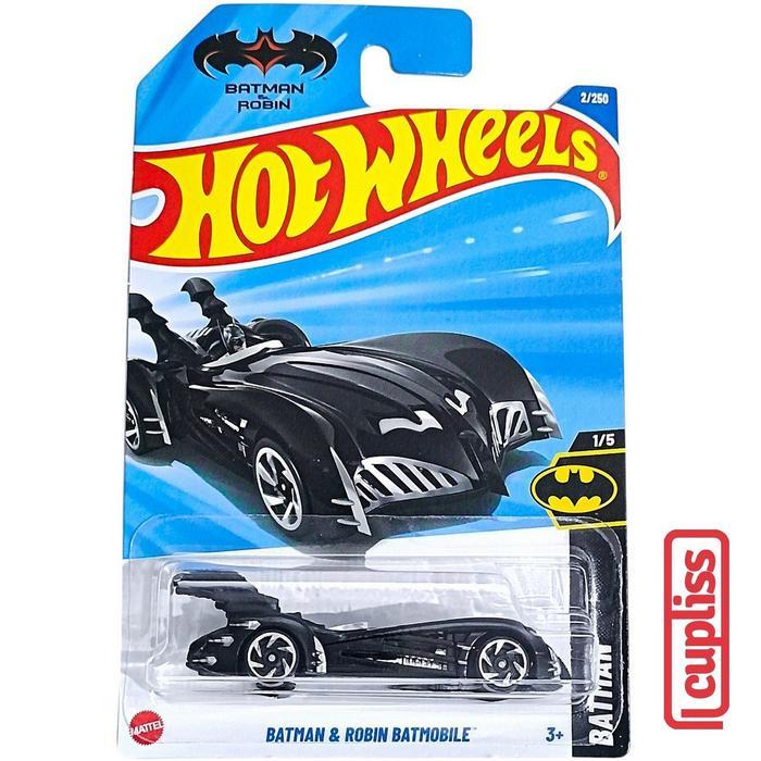 Hot Wheels HW Basic HYW60 Batman and Robin Batmobile Black Mattel Hotwheels