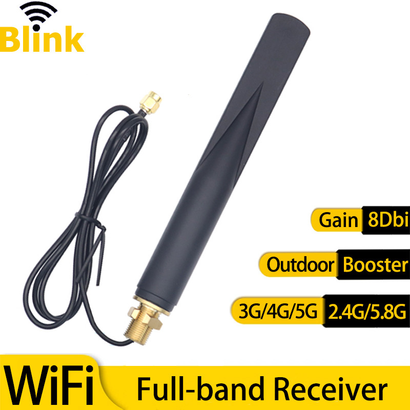 8dbi Outdoor Waterproof Omni Antenna 5G 4G 3G Full Band Signal Booster WiFi Dual Band Antenna 2.4G 5