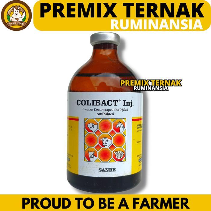 COLIBACT INJEKSI 100ML COLIBACT INJ 50ML - OBAT ANTIBIOTIK HEWAN DIARE BATUK PILEK - OBAT MENCRET
