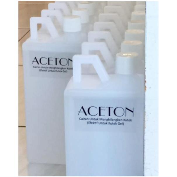 PURE ACETONE NAIL GEL REMOVER ASETON MURNI TANPA CAMPURAN 1L ASETON