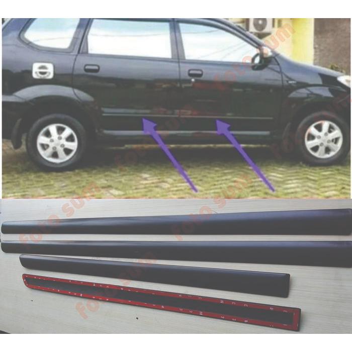 list body avanza xenia 2004 sampai 2011 hitam satu set 4 pcs