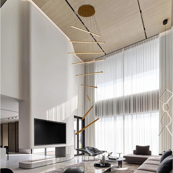 LAMPU HIAS GANTUNG 9 LED 3 WARNA / LAMPU GANTUNG MODEL TANGGA