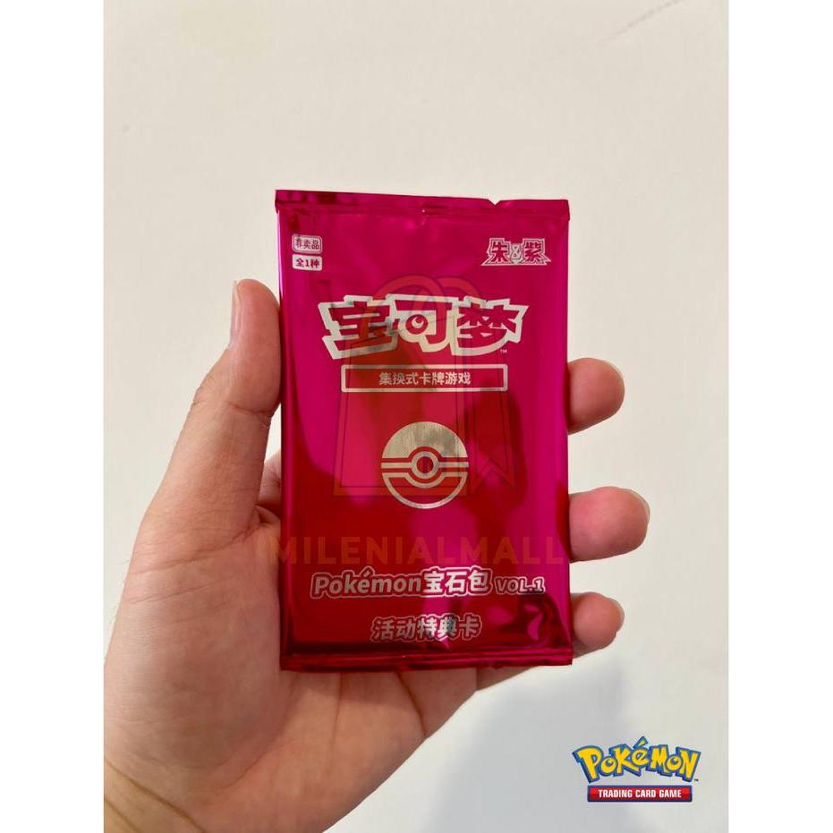 Kartu Pokemon Pikachu SV-P Pokemon Chinese Promo Gem Horizon Captain Limited Edition Original