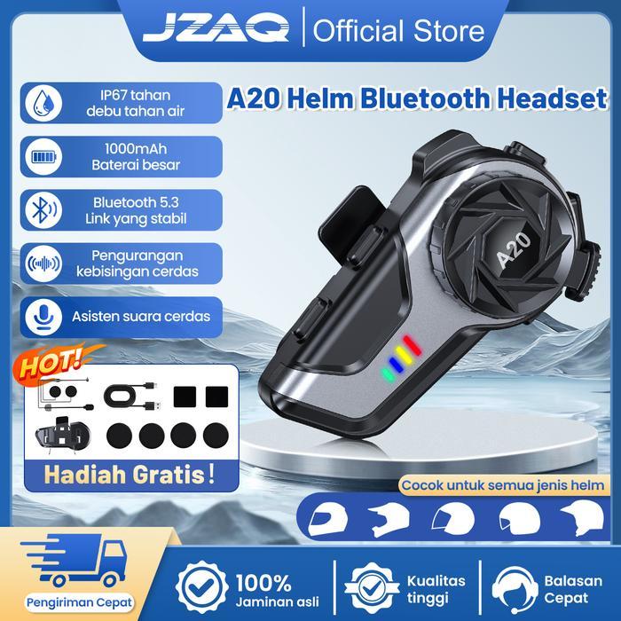 Lariss Maniss Jzaq Headset Bluetooth Helm Motor Headset Bluetooth Helm Headset Helm Bluetooth 5.4,