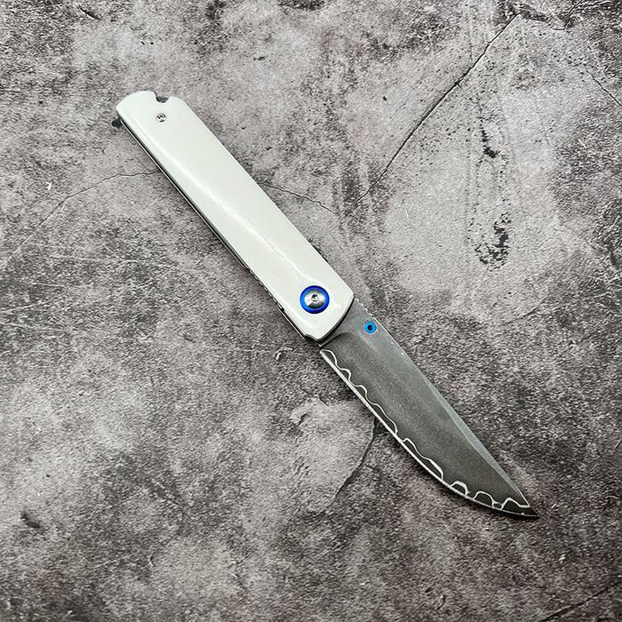 Damascus, #PK-031, Pisau Damascus, Outdoor Knife, Pisau Berburu,Pisau Bushcraft, Pisau Custom, Pisau