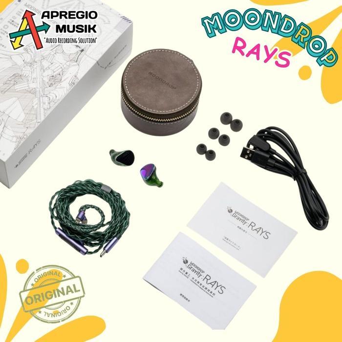 Moondrop GRAVITY RAYS Dynamic + Planar Driver IEM With Type C + ENC Mic upgrade dari moondrop MAY