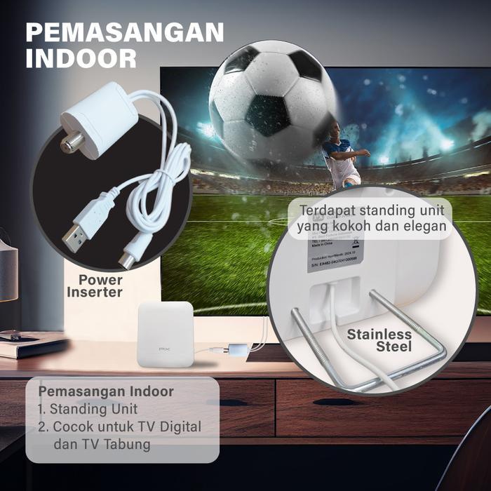 Terlaris Antena Tv Digital Indoor Outdoor Antena Booster Dvbt2 4K Px Da-6600 Antena Px + Booster