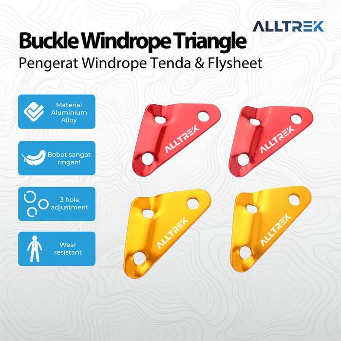 Eiger - ALLTREK Buckle Tali Tenda Triangle Pengerat Wind Rope Flysheet