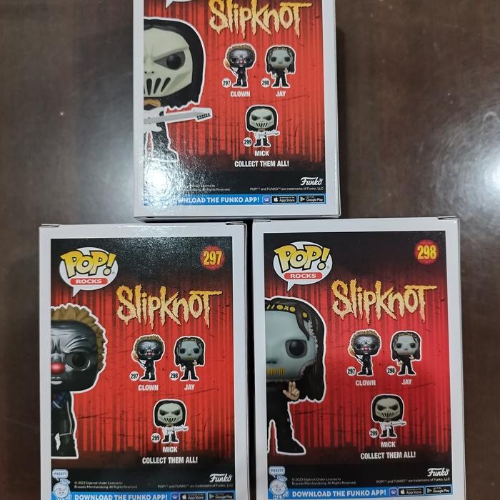 Terlaris Funko Pop Slipknot Clown Jay Mick Jim Root Michael Pfaff Heavy Metal Best Quality