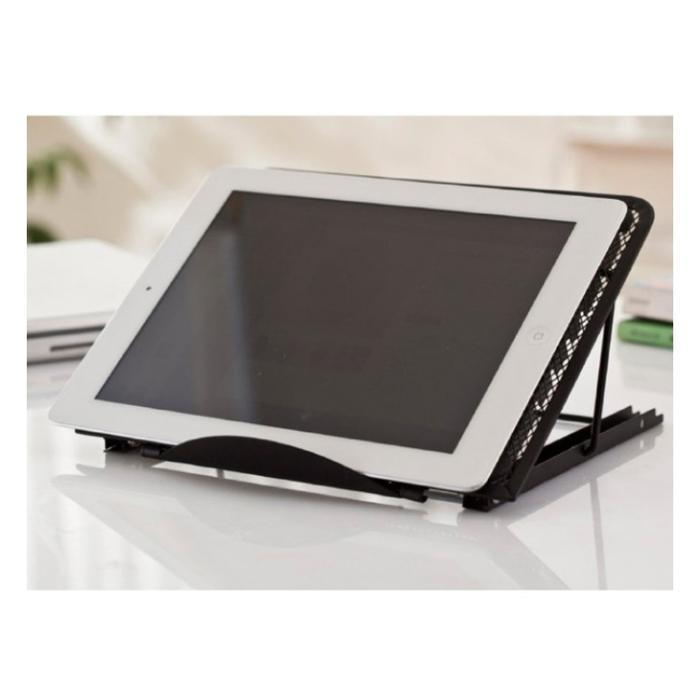 Portable Laptop Stand Penyangga Tablet Laptop Ipad Macbok Bahan Metal