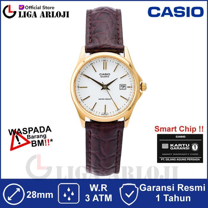 CASIO LTP-1183Q-7ADF Jam Tangan Wanita Analog Coklat LTP-1183Q-7A