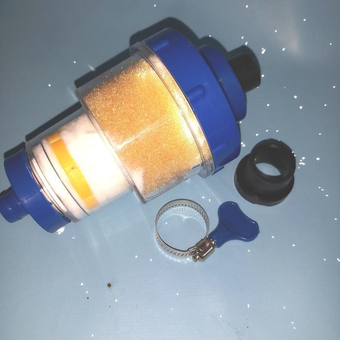 jedai.imoett filter air kran Resin utk air berkrak putih(zat kapur)