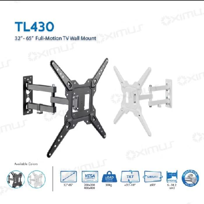 BRACKET TV LED LCD MONITOR 32" - 65" OXIMUS TL430 FULL - MOTION TV WALL MOUNT MATARAM