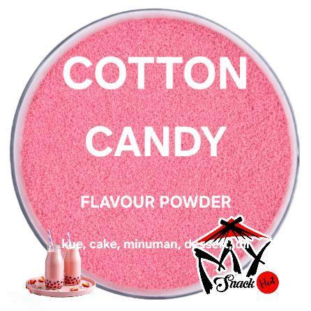 PROMO COTTON CANDY FLAVOUR POWDER 1KG BUBUK PERISA BIANG SIRUP SYRUP PINK ES KRIM PERMEN KARET BABEL