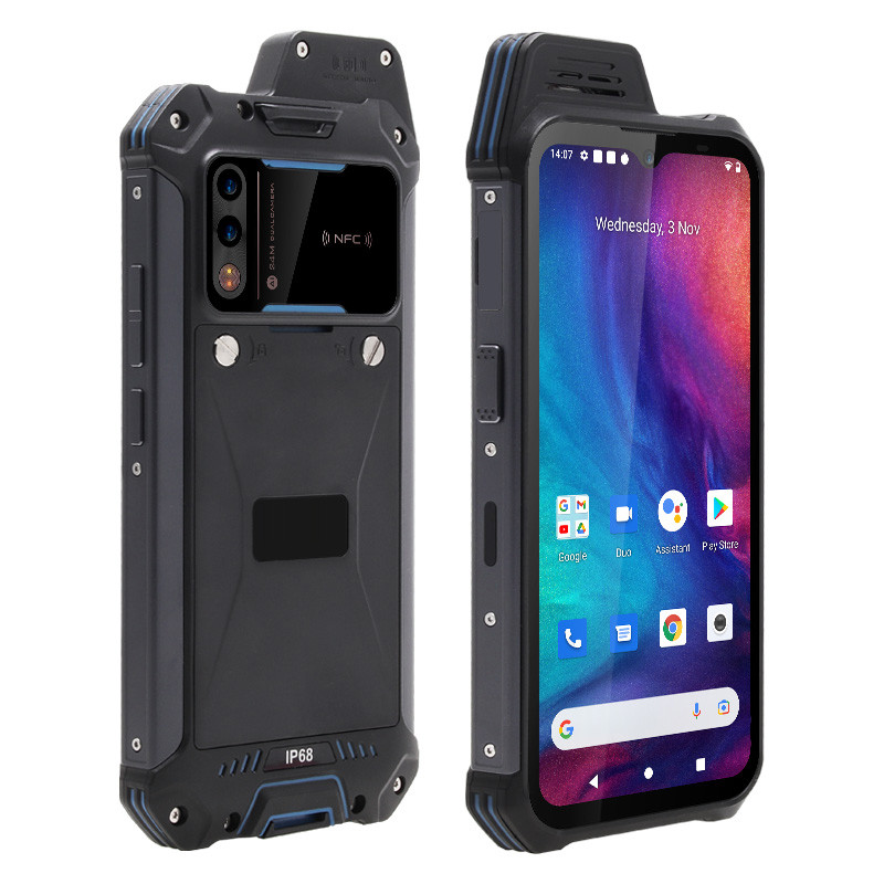 6.3 inch NFC Cellphone Walkie Talkie PTT 4G LTE Rugged Andriod 11 smartphones 4GB+64GB IP68 Waterpro
