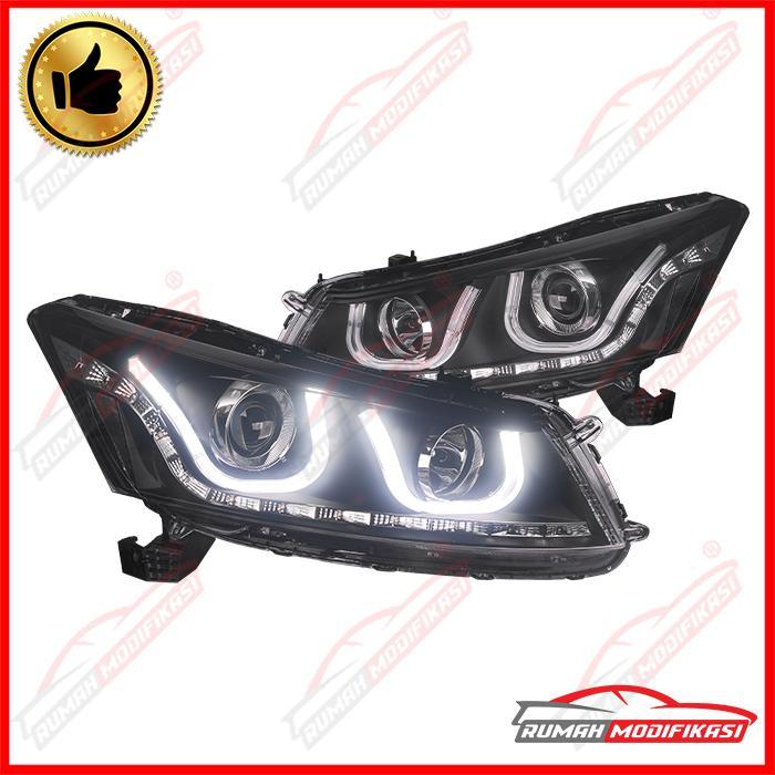 HEAD LAMP - HONDA ACCORD 2008-2013 - EAGLEEYES - DOUBLE U RIM