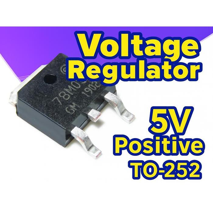 IC Chip Voltage REGULATOR SMD 7805 78M05 5V TO252 DPACK D-PACK Komponen Elektronik DIY PCB