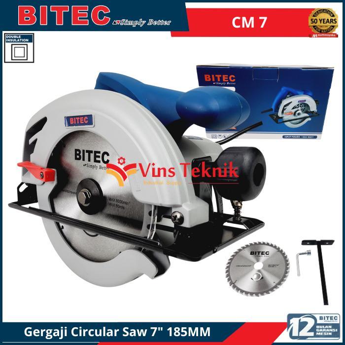 storejayabaru BITEC CM7 CM 7 Mesin Gergaji Kayu Sirkel Circular Saw 7" 185MM