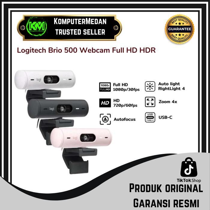 Webcam Logitech Brio 500 (4MP1080P 30FPS720P 60FPS )