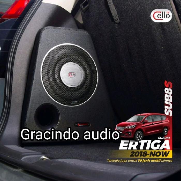 Subwoofer Cello 8inch plus Pasive Box PNP Mobil Suzuki Ertiga 2018-Now