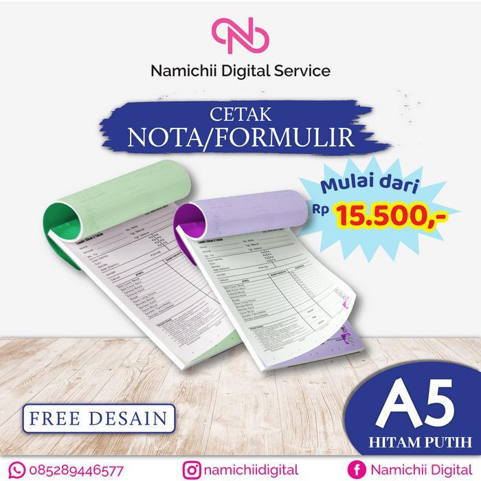 CETAK NOTA FORMULIR SURAT JALAN NCR A5 2PLY