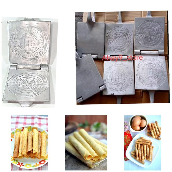 Cetakan Kue Semprong Gulung Anti Lengket Besi