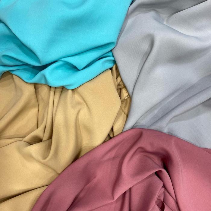 ( 0.5 M ) Twiscon / Wolpeach premium => kain polos kain polos kain bahan gamis adem jatuh