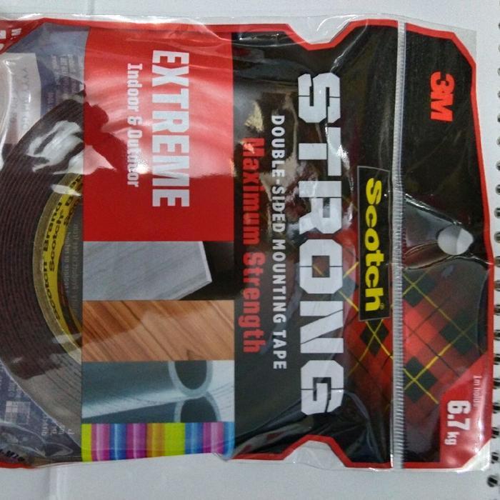 Terlaris Double Tape 3 M Extreme 414-M19 19mmx4meter Lem bolak balik Outdoor Mounting Lem super kuat