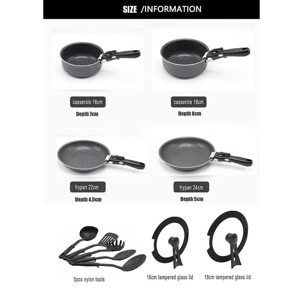 Idealife Cookware Granite Set IL - 22A