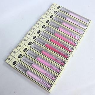 TULIP - Hakpen (Alat/Jarum Rajut) Tulip ETIMO Pink - Silver / ETIMO Rose Crochet Hooks - PCS