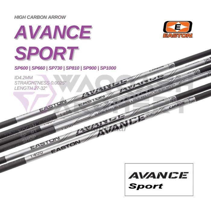 EASTON AVANCE SPORT Carbon Arrow 0.005" ID 4mm Shaft Only