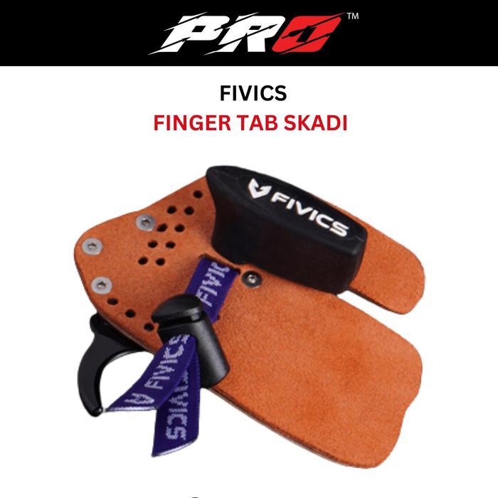 FIVICS FINGER TAB SKADI FINGERTAB PELINDUNG JARI BUSUR PANAHAN TAB CORDOVAN RECURVE / STANDAR BOW /