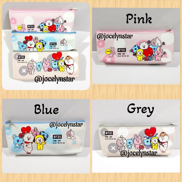 tempat pensil / tempat pensil resleting BT 21/ tempat pensil bt21.