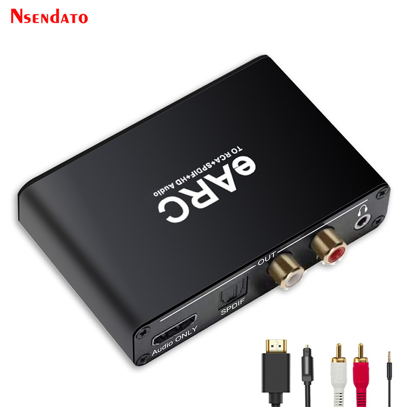 192KHz HDMI eARC ARC to RCA Audio Extractor Converter eARC HDMI extractor Only Audio For Dobly DTS